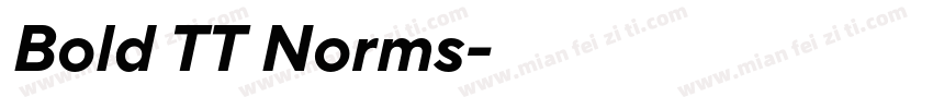 Bold TT Norms字体转换